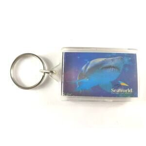 Sea World Shark Keychain Ring